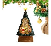 Boule à Neige de Vacances - de fête de Noël, Symbole illuminé de scène de Village Hivernal, étagère de Table, Manteau de Salon | Cadeau ornemental Festif pour Les Parents de la Famille, Les