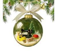 Boule à Neige décorative pour Noël, décoration d'intérieur chaleureuse pour l'hiver, Souvenir de Noël personnalisé, Boule de à Suspendre pour Bureau et Jardin (#2)