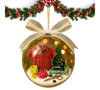 Boule à neige décorative pour sapin de Noël | Décorations de fête saisonnières pour les amateurs de matelassage, les couturiers, les femmes, la mère, la grand-mère