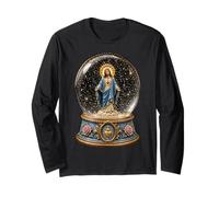 Boule à Neige en Forme de cœur de Jésus sacré Manche Longue