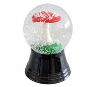 Boule à Neige en Verre véritable - Presque comme de la Vraie Neige, Motif Champignon Chanceux, Agaric Mouche, 4 cm