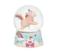 Boule à neige licorne, Kugel Ø 6,5 cm, Rosa Einhorn