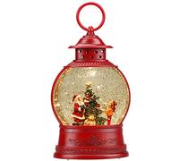 Boule à Neige Lumineuse Père Noël, Lanterne Musicale avec Paillettes tourbillonnantes, Cadeaux et décorations de fête de Noël