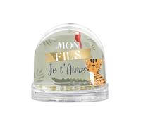 Boule à Neige Message Paillettes Dorées - FILS