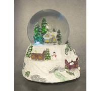 Boule à neige musicale de Noël - Montagnes / 16 x 14 cm