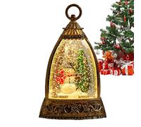 Boule à neige musicale - Globe lumineux à piles, design rotatif scintillant, lampe décorative de vacances, ornement d'intérieur, veilleuse de bureau | Globes lumineux pour fête d'anniversaire, bureau,