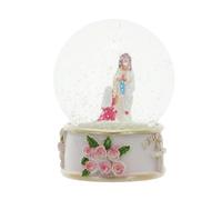 Boule à neige - Palais du Rosaire - Apparition de Lourdes - 9 cm - Décoration chrétienne - Paillettes colorées