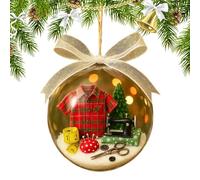 Boule à neige pour sapin de Noël | Décorations de sapin de Noël - Décorations de fête saisonnières pour les amateurs de matelassage, les couturiers, les femmes, la mère, la grand-mère