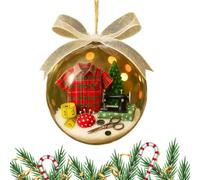 Boule à neige pour sapin de Noël | Ornements de décoration de sapin de Noël - Décorations de fête pour mur, porte, fenêtre, cheminée, rampes d'escalier, décoration