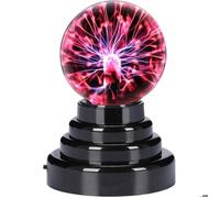 Boule à Plasma Magique - COCOSITY - 3 Pouces - Lampe Sensitive au Toucher - Décoration pour Fêtes et Intérieur