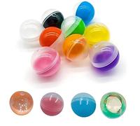 Boule à remplir Transparente pour l'artisanat 20pcs sphères suspendues d'arbre de Noël Ornements de Capsules Rondes vides pour Distributeur Automatique