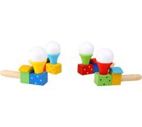 Boule à souffler train - 1 pc, 10cm, balle flottant dans l'air