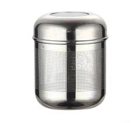 Boule à thé en acier inoxydable avec filtre à maille fine et couvercle fin, convient pour infuser du thé en vrac, des épices et des mélanges à base de plantes (A1-S)
