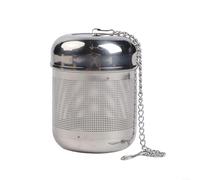 Boule à thé en acier inoxydable avec maille améliorée et chaîne étendue pour infuser des feuilles de thé et des épices dans des théières ou des tasses (A2-S)