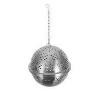 Boule à Thé en Maille Fine Acier Inoxydable 9,2cm Réutilisable | Chaîne Allongée Crochet, Surface Lisse sans Bavure, pour Thé en Vrac, Soupe et Tasse