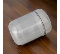 Boule à thé en métal avec double maille fine et longue chaîne, convient pour infuser du thé en vrac, des épices et des herbes dans des tasses et des bouteilles de voyage (M)