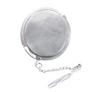 Boule à thé pour thé en vrac - Boule à thé en maille d'acier inoxydable avec chaîne - Filtre à thé durable pour la maison et la cuisine - Infuseur à thé pour infuser du thé en feuilles en vrac, filtre
