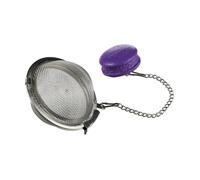 Boule à thé - Secret de Gourmet - Macaron - Violet - Inox - D. 6 5 x H. 7 2 cm