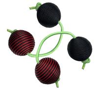 Boule à tricoter rythmique - 1 paire de boules de percussion silencieuses et maines - Double portable - Instrument de percussion : pratique à faible volume