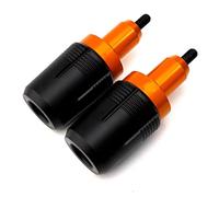 Boule Anti-Chute Cadre Protection contre les chutes d'échappement moto Compatible avec CB500F 2013-2022 curseurs Protection contre les chutes du moteur pièces rechange(Orange,1 set)