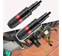 Boule Anti-Chute Moto pour Triumph Daytona 675 Speed Triple 1050 Street 800,Protèges-Cadre Garde Chute Protection Cadre Curseur Protection Contre Les Chutes Crash Pad,C Red