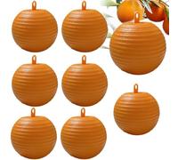 Boule Anti Mouche Boule De Piège À Mouches Suspendue, Boule Collante Anti Mouche Pièges À Insectes, Attrape-Mouches À Fruits, Attrape-parasites Extérieur, pour De Cours, Vergers(Orange)