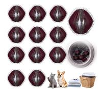 Boule Anti Poils Machine à Laver, 12 Pièces Nylon Boule de Lavage Réutilisable Colorfast, Boule de Lavage pour Chien Chats Nettoyer poils, Réduire l'enchevêtrement (Gris)