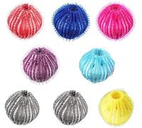 Boule Anti Poils Machine à Laver, 8 Pièces Nylon Boule de Lavage Réutilisable Colorfast Pour Meilleure Friction du Linge, Réduire l'enchevêtrement et Nettoyage Efficace