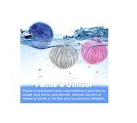 Boule Anti Poils Machine à Laver, Lot de 8 Boules de Séchage Nylon Résistant Au Décolorage pour Friction Accrue pour Un nettoyage Efficace Des Poils et Salissures Réduire l'enchevêtrement