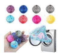 Boule Anti Poils Machine à Laver, Lot de 8 Boules de Séchage Nylon Résistant Au Décolorage pour Friction Accrue pour Un nettoyage Efficace Des Poils et Salissures Réduire l'enchevêtrement