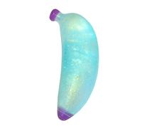 Boule Anti-Stress à Presser aux Fruits, Boule Extensible, Jouet sensoriel, Cadeaux de fête pour Enfants et Adultes, Poisson d'avril, Caoutchouc Souple (Blue Banane, One Size)