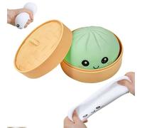 Boule Anti-Stress GéAnte MystèRe, Dumpling Dumpling Squishy Mystery XXL avec Visage,Balle Anti-Stress Portable en PâTe à Presser, Soulagement du Stress (D)