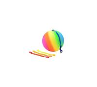 Boule arc-en-ciel avec cordon de taille 5