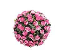 Boule artificielle de 20 cm pour décoration de plafond de centre commercial, hôtel, en plastique d'eucalyptus, sphères de fleurs à suspendre, topiaire pour plantes topiaires, sphères artificielles