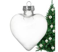 Boule artisanale transparente, boules d'ornements de Noël transparentes - Boules de Noël transparentes incassables | Boules d'ornement amusantes pendantes, petites boules artisanales transparentes