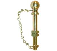 Boule attelage 50 mm avec chaîne Acier Remorque 25,4 x 190 mm 2000 kg Max