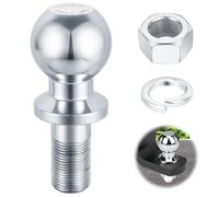 Boule Attelage, 50mm 3,5T Boule Attelage Remorque, Boulon à Tête Sphérique 25 mm, Boule d'Attelage pour Tracteur, Boule D'attelage pour Charges Jusqu'à 3,5 Tonnes