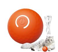 Boule automatique pour animaux de compagnie - Design rotatif automoteur, rechargeable par USB, structure portable compacte, mouvement stimulant et amusant, mode multiple | Jouet d'enrichissement
