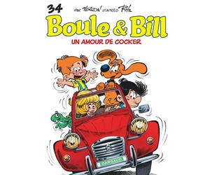 Boule & Bill - Tome 34 - Un amour de cocker - Diego Aranega - Dargaud - cartonné - Bande dessinée jeunesse