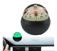 Boule Boussole pour Tableau De Bord Double Cadran Design Lumineux | Boule Guide Direction Navigation Navigation voiture bateau randonnée orientation plein air camping-car trouver la