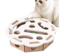 Boule casse-tête en forme de sphère en feutre pour chat avec collations secrètes, jouet en laine avec fonction de jeu interactive, jouet pour chat pour intérieur et extérieur, maison, cour, patio