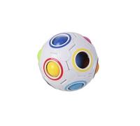 Boule casse-tête magique en plastique multicolore - -