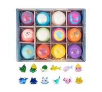 Boule colorée pour bombe de bain - Jouet de jeu d'eau pour enfants, figurines cachées, jeu amusant pour salle de bain et douche, piscine et activités de jeu à la maison | Cadeau de