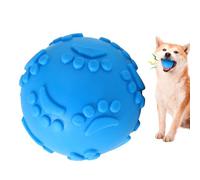Boule couineuse - Jeu interactif pour animaux de compagnie actifs, extérieur flexible texturé, diamètre 6 cm + sirène interne, polymère de caoutchouc latex naturel - Pour l'entraînement à rapports et