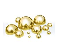 Boule Creuse en Acier Inoxydable 304, Demi-sphère en Acier Inoxydable for décoration de Jardin et de Maison(76mmx1mm(3pcs))