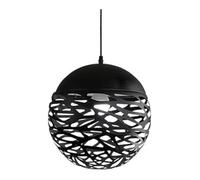 Boule Creuse Style Nordiquension Simple En Fer Forgé, Hauteur Réglable, Décoratif de Style Industriel Pour Chambre À Coucher, Salle À Manger, Cuisine/Noir/20 Cm