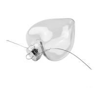 Boule Creuse Transparente PET Décoration Noël Mariage(11.5×9.5cm) | Matériau PET transparent, pour brillance réfléchissante, aspect verre réaliste, incassable, sécurité enfants