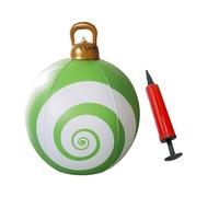 Boule d ' Arbre de Noël Gonflable remplie d ' air de 60 cm, sphère de Vacances en PVC, Ornement pour célébration de Festival intérieur et extérieur, Boule de Noël Pliable