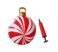 Boule d ' Arbre de Noël Gonflable remplie d ' air de 60 cm, sphère de Vacances en PVC, Ornement pour célébration de Festival intérieur et extérieur, Boule de Noël Pliable