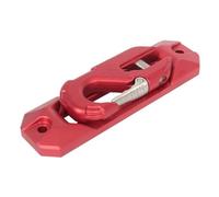 Boule d’attelage de remorque Kit de treuil forgé de Conversion Tout-Terrain, en Alliage d'aluminium, Bouche de Guidage de Corde Automatique avec Crochet de remorque de treuil(Rose Red kit)